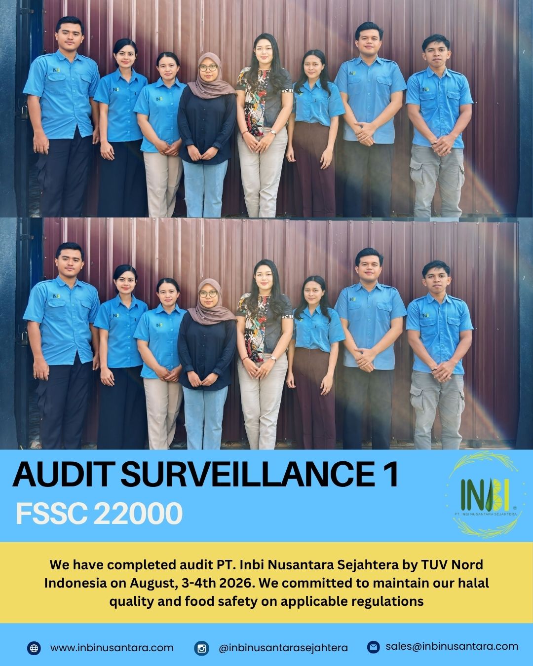 Surveillance Audit 1 FSSC 22000